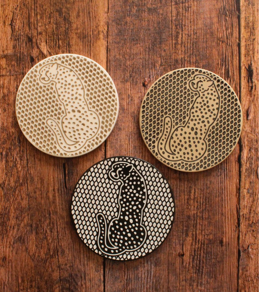 Cheetah Coaster Set