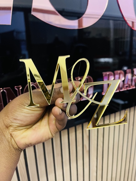 Acrylic Cake Toppers and Froppers