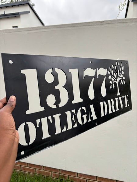 Acrylic House Number Plaque