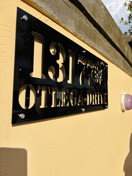 Acrylic House Number Plaque