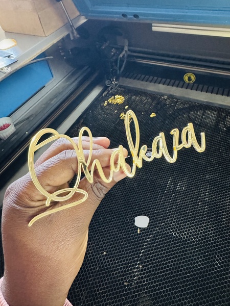 Acrylic Cake Toppers and Froppers