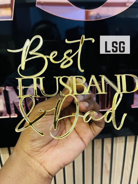 Acrylic Cake Toppers and Froppers