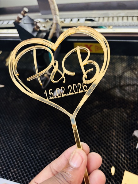 Acrylic Cake Toppers and Froppers
