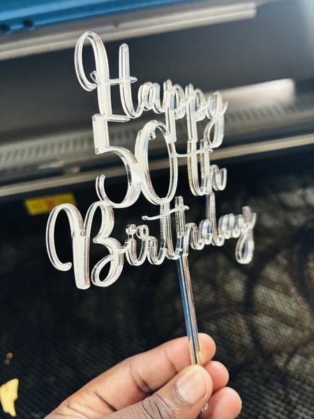 Acrylic Cake Toppers and Froppers