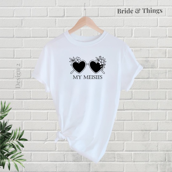 Bruid Hempie | Bruids Span T-shirt | Ouma Hempies | Bruid Blom Hempie | Bridal Party Outfits | Bruid Span Uitrusting | Sonbril Tema