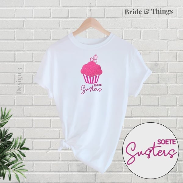 Bruid Hempie | Bruids Span T-shirt | entourage Hempies | Soete Suster | Cupcake Bridal Party Tees | Cupcake Hempies