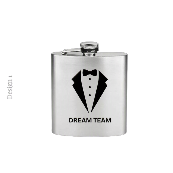 Personalised Flask | Hip Flask | Groom Squad Gift | Box Filler | Budget Gift | Entourage Extra | Entourage Gift | Trouspan Geskenk | Flessie