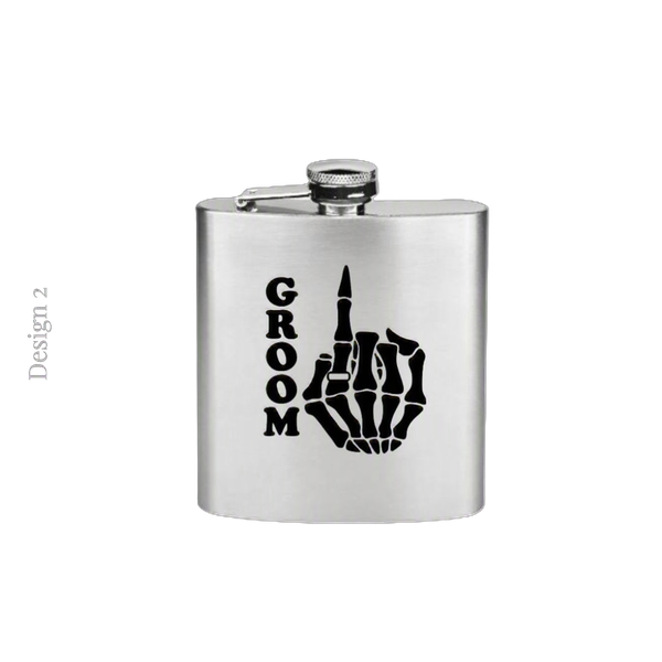 Personalised Flask | Hip Flask | Groom Squad Gift | Box Filler | Budget Gift | Entourage Extra | Entourage Gift | Trouspan Geskenk | Flessie