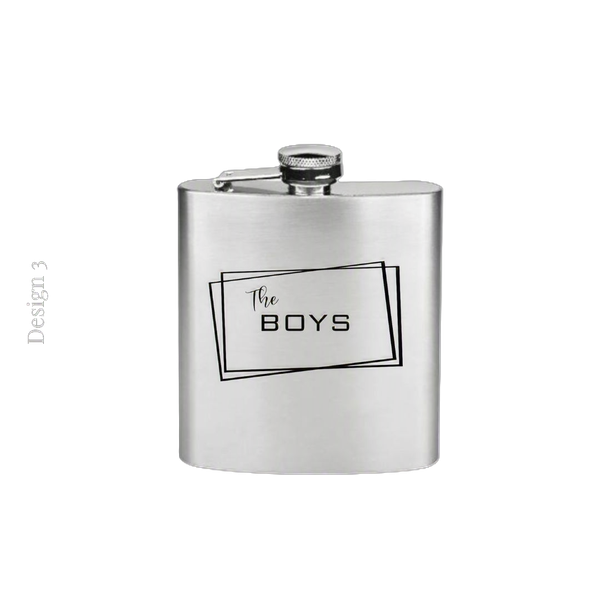 Personalised Flask | Hip Flask | Groom Squad Gift | Box Filler | Budget Gift | Entourage Extra | Entourage Gift | Trouspan Geskenk | Flessie