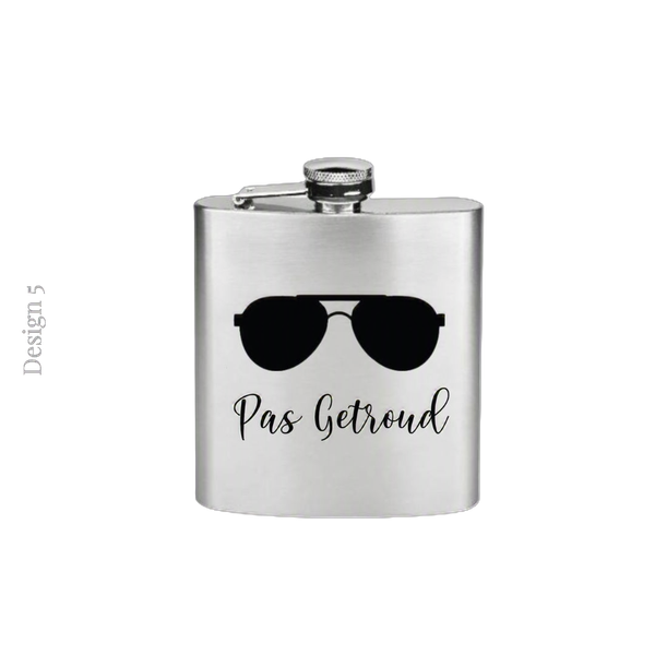 Personalised Flask | Hip Flask | Groom Squad Gift | Box Filler | Budget Gift | Entourage Extra | Entourage Gift | Trouspan Geskenk | Flessie
