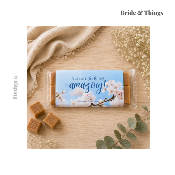 Fudge | Guest Favour | Stocking Filler | Novelty Gift | Personalised Favour | Budget Gift | Personalised Gift | Sweet Treat