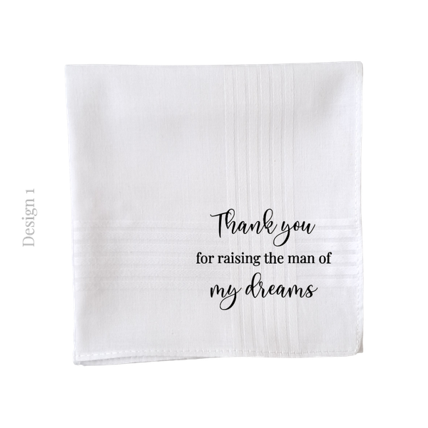 Personalised Handkerchief | Special Message Handkerchief | Groom Accessory | Father of the Bride Accessory | Gift for Dad