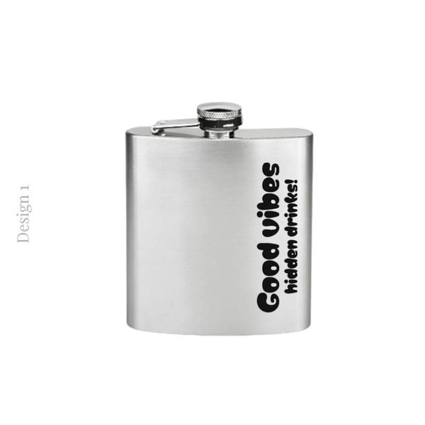 Hip Flask | Novelty Gift | Stocking Filler | Groomsman Gift | Groom Accessory | Gift Box Filler | Novelty Hip Flask