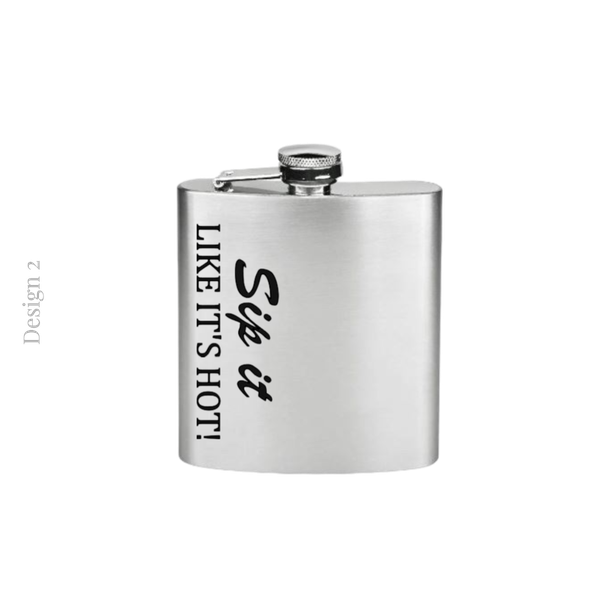 Hip Flask | Novelty Gift | Stocking Filler | Groomsman Gift | Groom Accessory | Gift Box Filler | Novelty Hip Flask