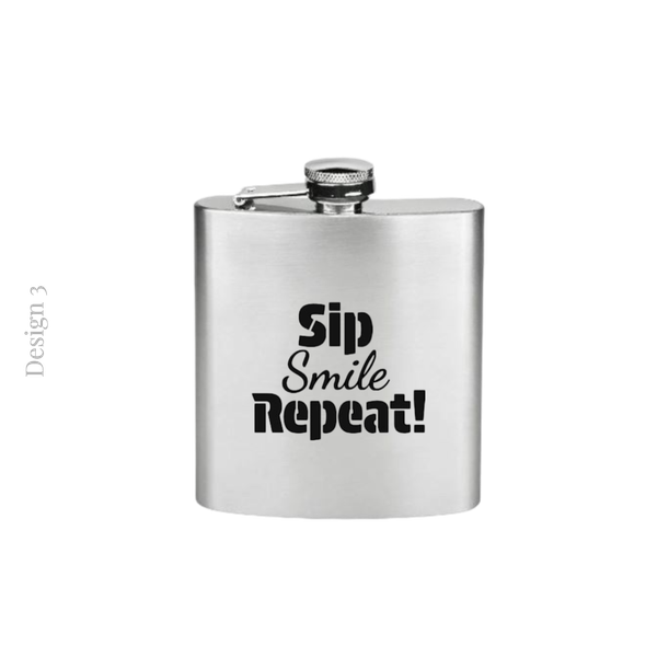 Hip Flask | Novelty Gift | Stocking Filler | Groomsman Gift | Groom Accessory | Gift Box Filler | Novelty Hip Flask