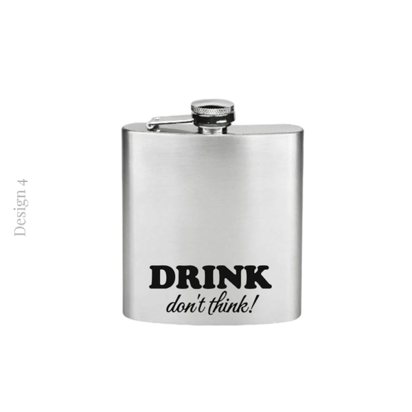 Hip Flask | Novelty Gift | Stocking Filler | Groomsman Gift | Groom Accessory | Gift Box Filler | Novelty Hip Flask