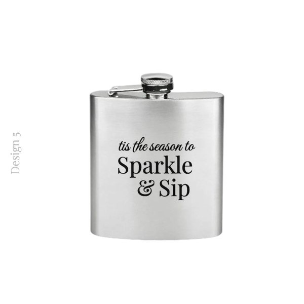 Hip Flask | Novelty Gift | Stocking Filler | Groomsman Gift | Groom Accessory | Gift Box Filler | Novelty Hip Flask