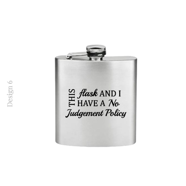 Hip Flask | Novelty Gift | Stocking Filler | Groomsman Gift | Groom Accessory | Gift Box Filler | Novelty Hip Flask