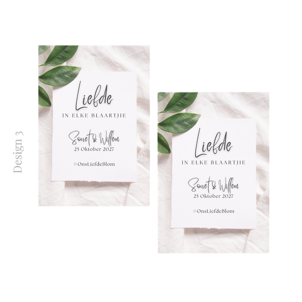 Seed Envelope | Guest Gift | Novelty Gift | Thank You Favour | Personalised Thank You Gift | Saad Koevert | Forest