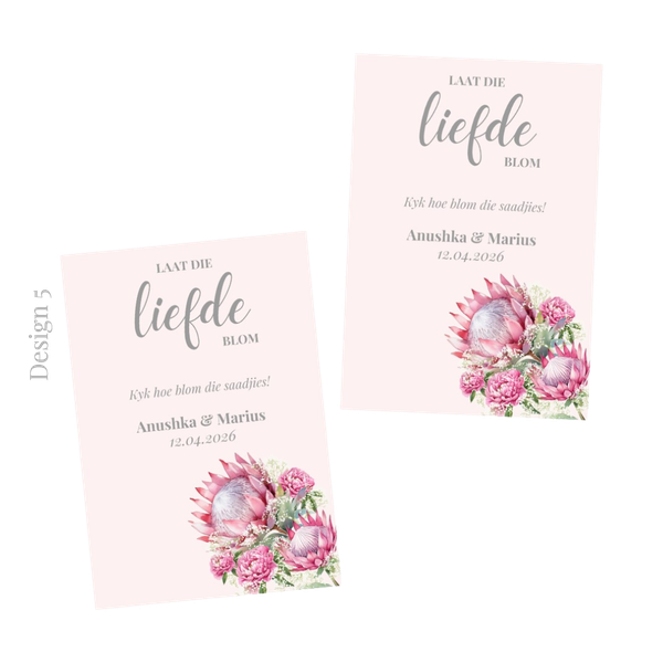 Seed Envelope | Guest Gift | Novelty Gift | Thank You Favour | Personalised Thank You Gift | Saad Koevert | Protea