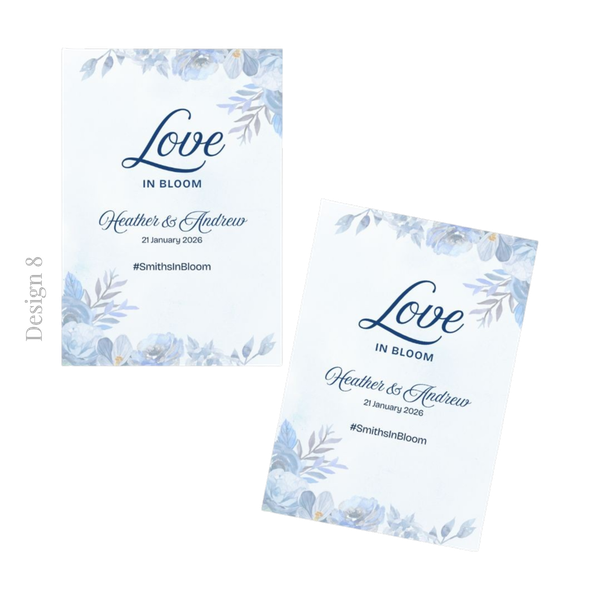 Seed Envelope | Guest Gift | Novelty Gift | Thank You Favour | Personalised Thank You Gift | Saad Koevert | Blue Floral