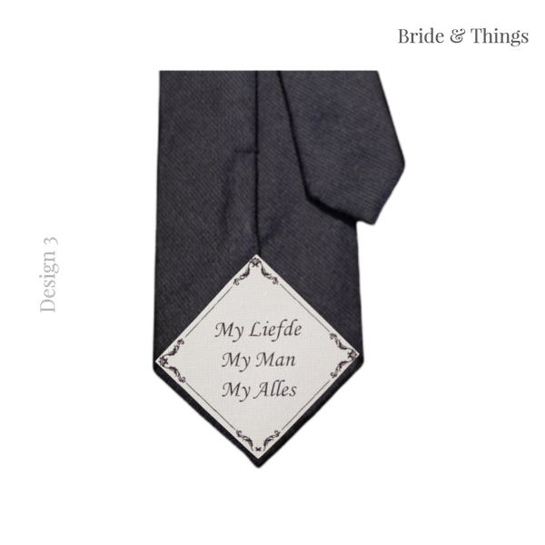 Personalised Tie Patch | Tie Accessory | Dad Gift | Hubby To Be Gift