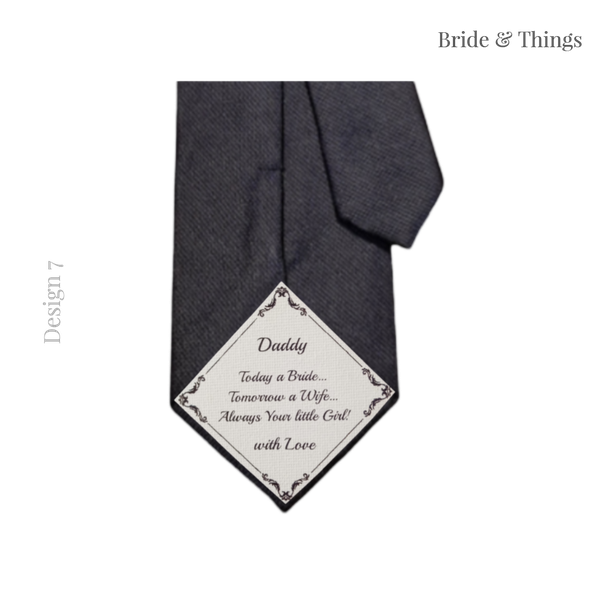 Personalised Tie Patch | Tie Accessory | Groomsman Gift | Groom Accessory | Groom Gift