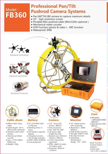 FB360 - Pipe Inspection Camera