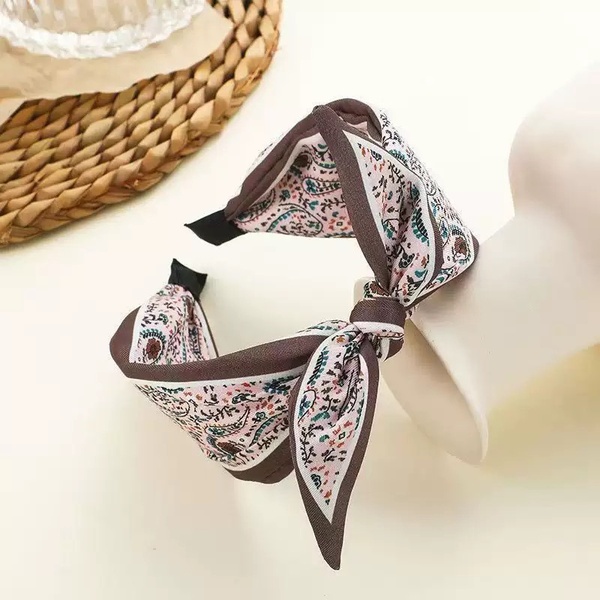 🎀 Vintage Print Bow Headband