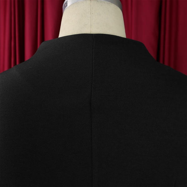 Elegant Black Two-Piece Skirt Suit