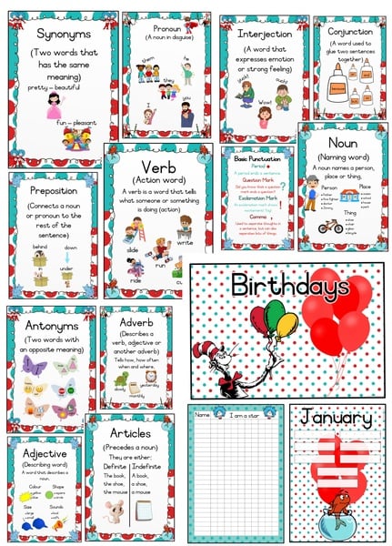 Cat in the hat English Language Package