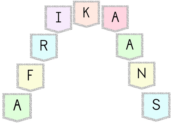Pastel Swart kolle Banner