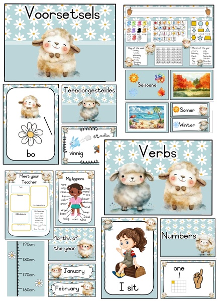 Daisy sheep Classroom Package -- Madeliefie Skaap Klaskamer Pakket