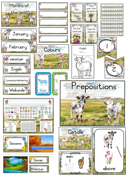 Cow classroom package  -- Koei klaskamer pakket