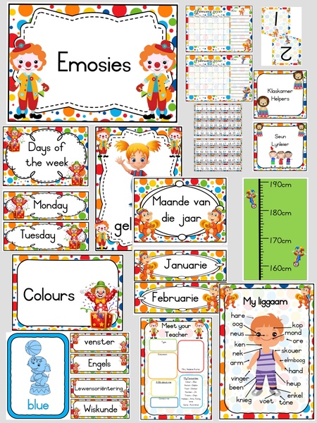 Circus Classroom Package  -- Sirkus Klaskamer Pakket