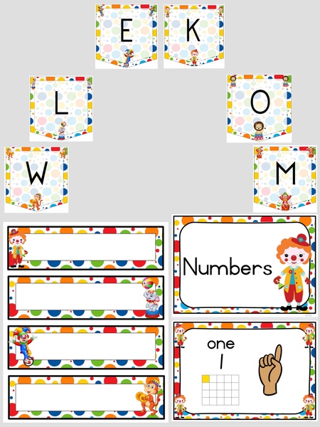Circus Classroom Package  -- Sirkus Klaskamer Pakket
