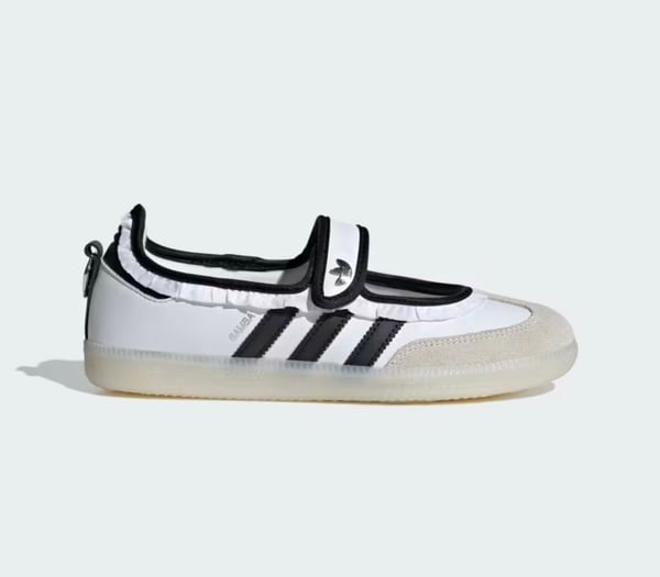ADIDAS SAMBA MARY JANE FRILL PACK RUFFLE WHITE/BLACK