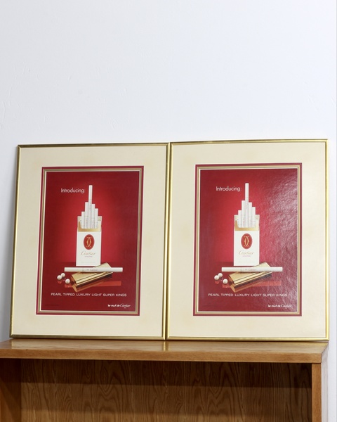 Vintage Cartier Cigarettes Poster