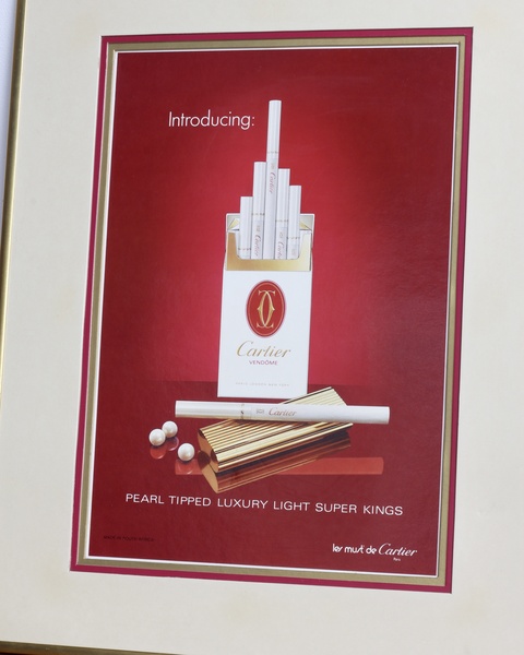 Vintage Cartier Cigarettes Poster
