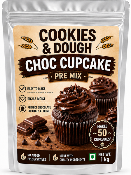 CHOC CUPCAKE PRE MIX 1KG