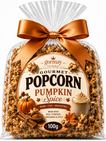 Gormey choc pumkinspice flavor popcorn 100G