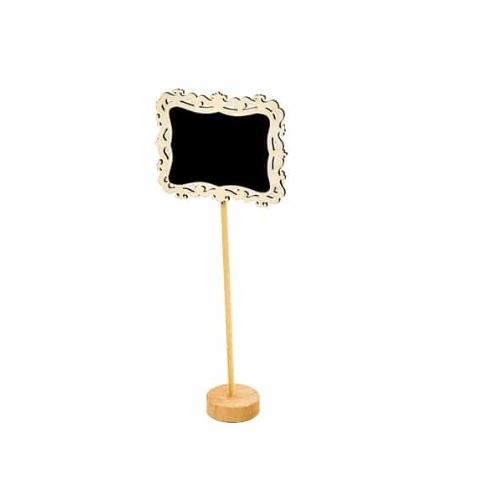 Chalkboard Table Number Stand 24cm  (Square) from R23.99 each - HM12844 ()