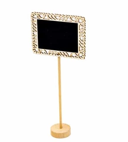 Chalkboard Table Number Stand Square from R23,99 each - HMCTNSQ1 ()
