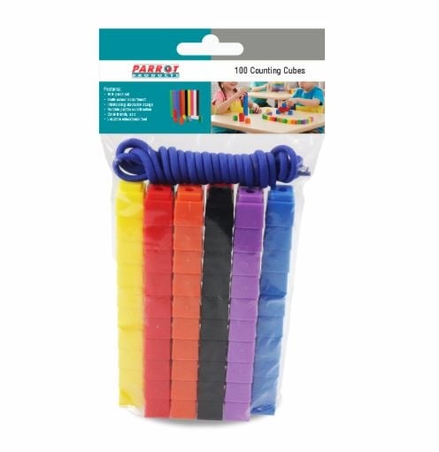 Counting Cubes 100 Piece Set – Educational Maths & Sorting Cubes