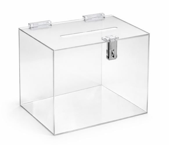 Acrylic Entry, Suggestion & Donation Box (200mm x 200mm) - HM ()