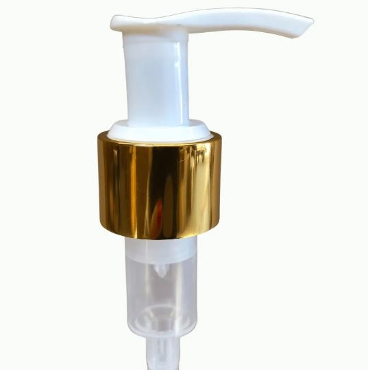 Lotion Pump White with Gold Collar 24/410 from R4289.99 for 1000 Units  <>