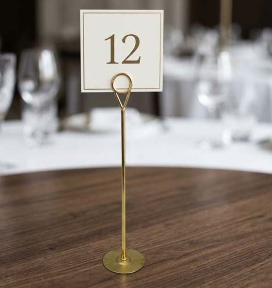 Metal Table Number Stand 26cm (Gold) from R69.99 - HMTNM26CM ()