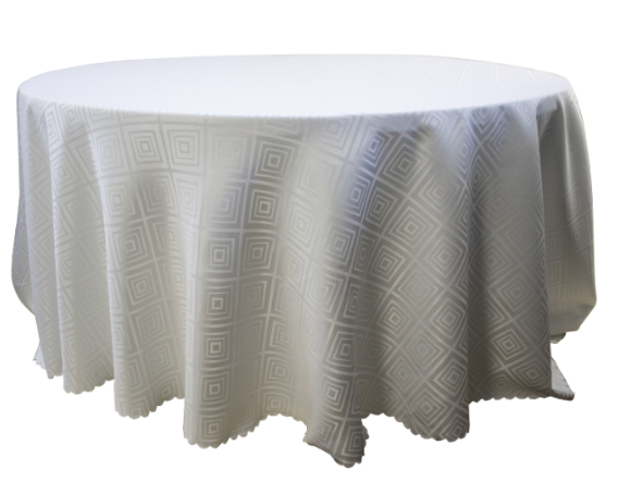 Round Tablecloth Diamond Pattern: 320cm: Black/White from R480.99 each  - HMRDIAH1  ()