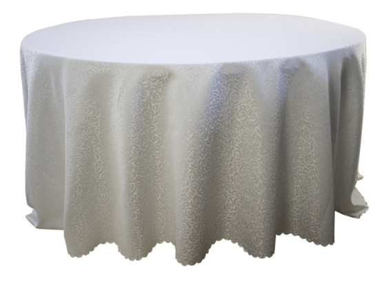 Round Table Cloth Flower Pattern 320x320cm (Black or White) from R479.99 ea - HMRCRBH1 ()