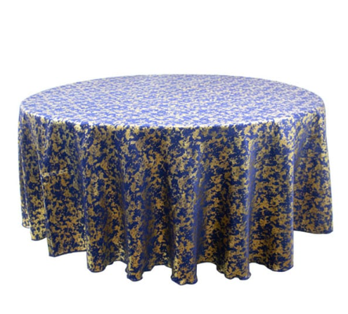 Royal Blue Round Table Cloth: 280cm (Gold & Silver) from R449.99 each - HM13493H1
